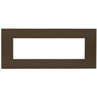 Serie 44 - placca Smart Easy in tecnopolimero 7 posti bronzo