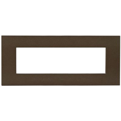 Serie 44 - placca Smart Easy in tecnopolimero 7 posti bronzo