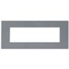Serie 44 - placca Smart Easy in tecnopolimero 7 posti grigio