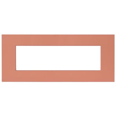 Series 44 - Smart Easy plate in 7-place technopolymer terracotta