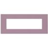 Serie 44 - placca Smart Easy in tecnopolimero 7 posti viola