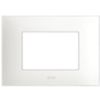 Series 44 - Young 44 plate in technopolymer 3 places total white