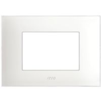 Serie 44 - placca Young 44 in tecnopolimero 3 posti bianco totale