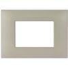 Series 44 - Young 44 plate in 3-seater technopolymer, matt dove grey