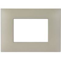 Series 44 - Young 44 plate in 3-seater technopolymer, matt dove grey