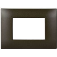 Series 44 - Young 44 plate in technopolymer 3 places bronze