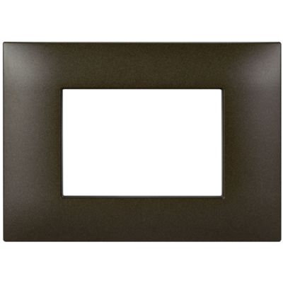 Serie 44 - Placa Joven 44 en tecnopolímero 3 plazas bronce