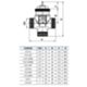 Watts 313134 - Válvula de 3 vías 3/4 MMM para fan coils