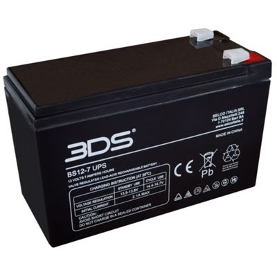 SAI Selco BS12-7 - Batería recargable de 12 V y 7,2 Ah
