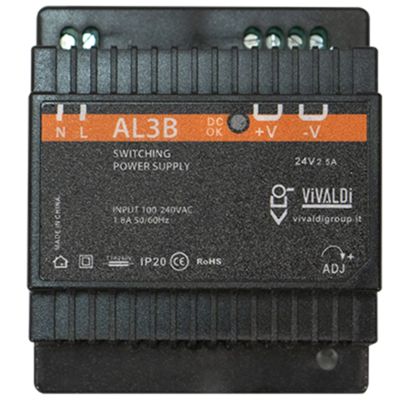 Vivaldi AL3B - alimentatore barra DIN Giove 60W