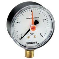 Watts PZFEA3204BB12 - manomètre radial 1/4 0-4 bar D.63