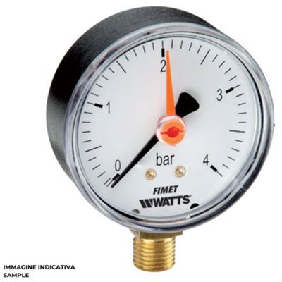 Watts PA4204BC05 - Manomètre radial 3/8 0-4 bar D.80