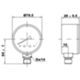 Watts PA4204BC05 - Manomètre radial 3/8 0-4 bar D.80