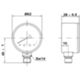 Watts PA3806BB01 - Manomètre radial 1/4 0-6 bar D.63