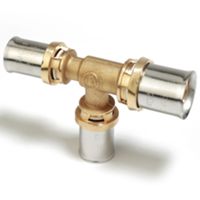 Giacomini RM151Y148 - raccordo a T ridotto (40 x 3,5) x (32 x 3) x (32 x 3)