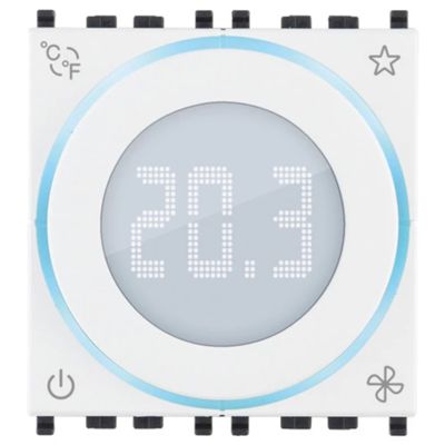 Vimar 02974.B - termostato rotella connesso IoT 2M bianco
