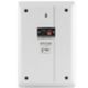 Vivaldi PLANA2 - Altavoz rectangular blanco Giove de 30 W