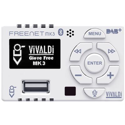Vivaldi FREENETMK3.W - Appareil audio multimédia Jupiter blanc 25+25 W