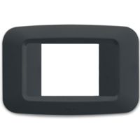Ave 45PY03GN Sistema 45 - 3-module cover plate in noir grey