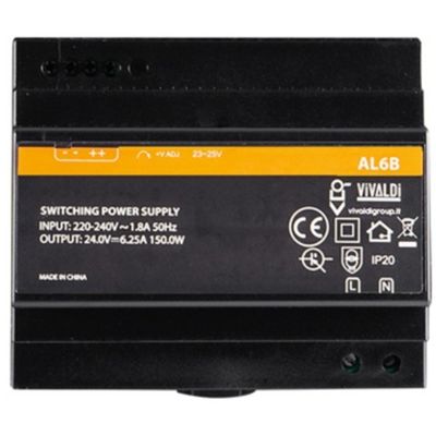 Vivaldi AL6B - 6M DIN Rail Power Supply 1.8/6.25A