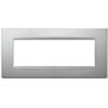 Vimar 20657.N13 Eikon - 7-module plate in matt silver