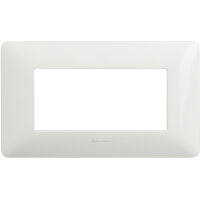 Matix - Placa Bianchi en tecnopolímero 4 plazas, color blanco