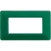 Matix - placca Colors in tecnopolimero 4 posti colore smeraldo