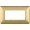 Matix - placca Metallics in tecnopolimero 4 posti colore gold