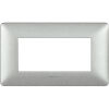 Matix - Placa de tecnopolímero Textures de 4 puestos, color blanco lima
