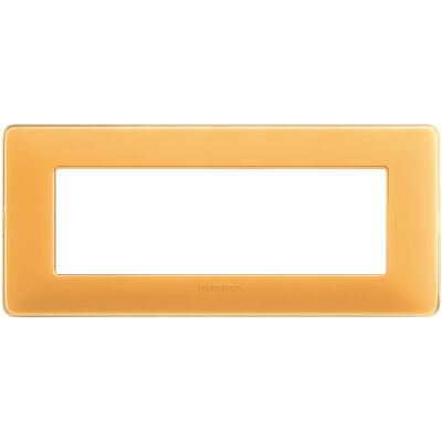 Màtix Cover plate 6 mod. Colors amber