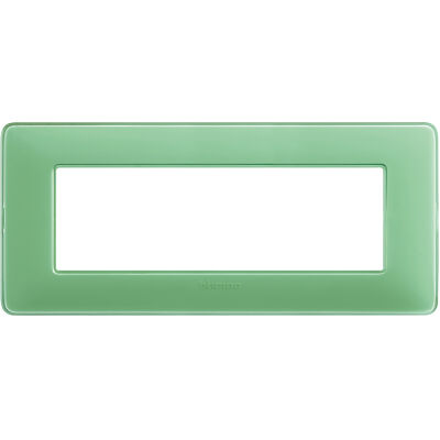 Matix - placca Colors in tecnopolimero 6 posti colore te verde