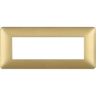 Matix - placca Metallics in tecnopolimero 6 posti colore gold