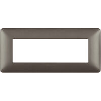 Matix - Plaque métallique en technopolymère 6 places, couleur fer