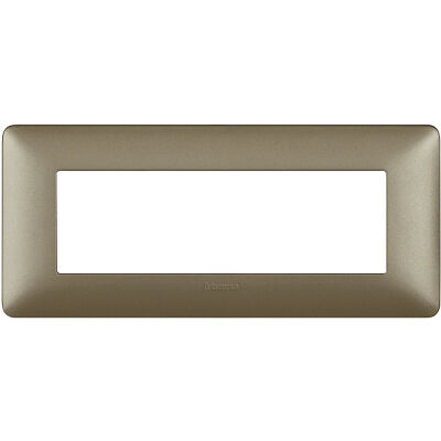 Matix - Metallics plate in technopolymer 6 places, titanium colour