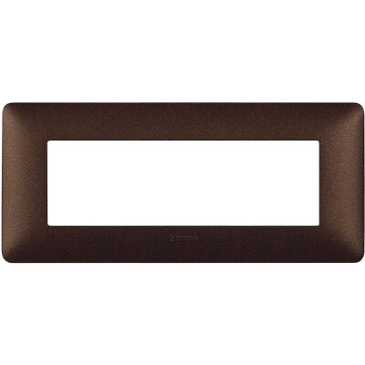 Matix - Plato de tecnopolímero Textures de 6 puestos, color marrón café