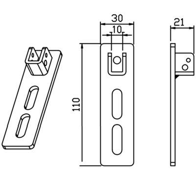 Came 001YM0110 - Q10 saddle support for roller shutter motors