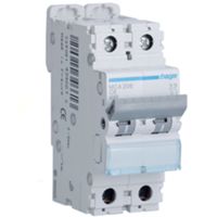 Hager MCA206 - interruptor magnetotérmico 2P C6 6KA 2M