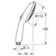 Grohe 27597003 – Pommeau de douche Tempesta 110 à 2 jets