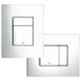 Grohe 38732000 - Placa de inodoro Skate Cosmo Chrome de 2 botones