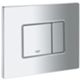 Grohe 38732000 - Placa de inodoro Skate Cosmo Chrome de 2 botones