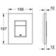 Grohe 38732000 - Placa de inodoro Skate Cosmo Chrome de 2 botones