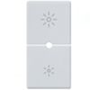 Plana Silver - copritasto simbolo dimmer