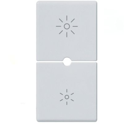 Plana Silver - dimmer symbol key cover