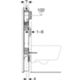 Geberit 110.790.00.1 - WC combifix 109 cm avec Sigma 8