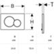 Geberit 115.770.11.5 - Sigma01 white abs plate