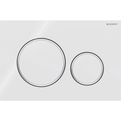 Geberit 115.882.KJ.1 - Sigma20 plate abs white/chrome
