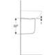 Geberit 501.900.00.1 - Pedestal para lavabo colibrí