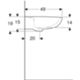 Geberit 500.900.00.1 - Lavabo colibri 65x49 cm