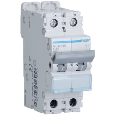 Hager MCA240 - magnetotermico 2P C40 6KA 2M