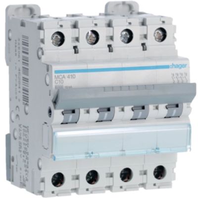 Hager MCA410 - magnetotermico 4P C10 6KA 4M